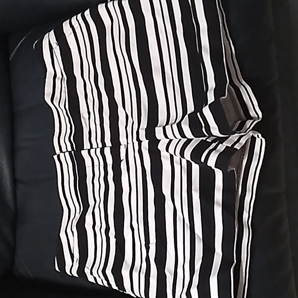 Black and white shorts